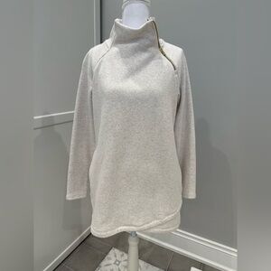 Athleta Light Gray Cowl Neck Sweatshirt